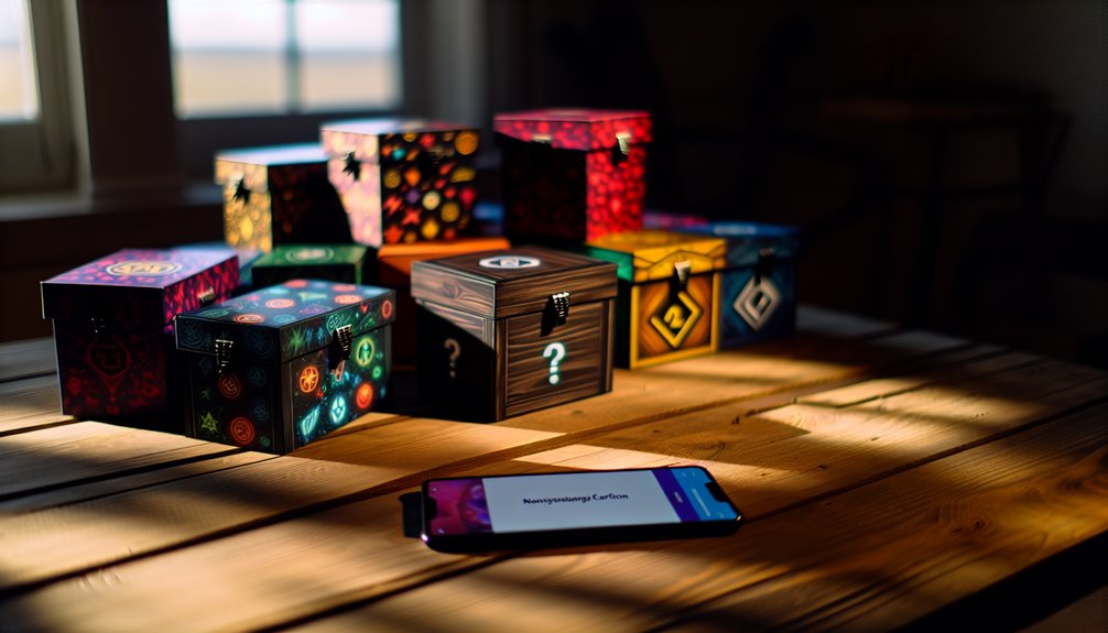 transparenta säkra kuraterade lådor